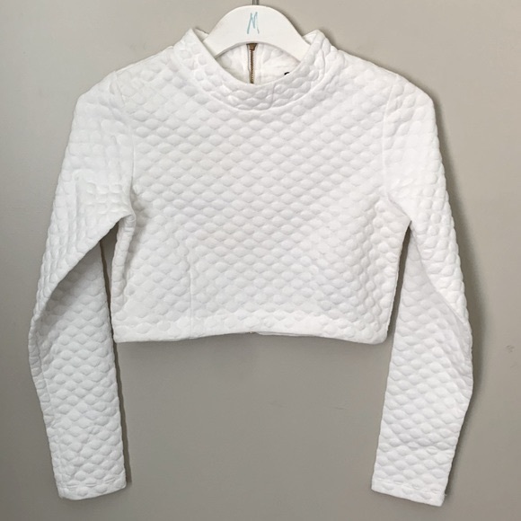 H&M size XS Quilted Mini Skirt & Crop Top - Picture 3 of 13